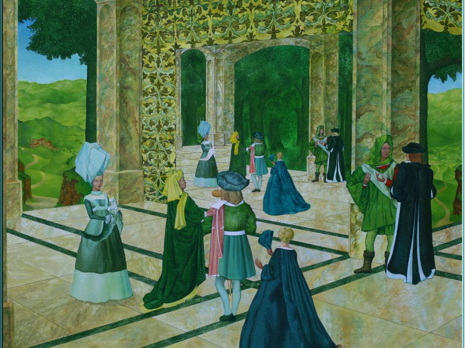 Im Spiegelsaal der Eitelkeit - - Öl auf Leinwand - Roland Rafael Repczuk