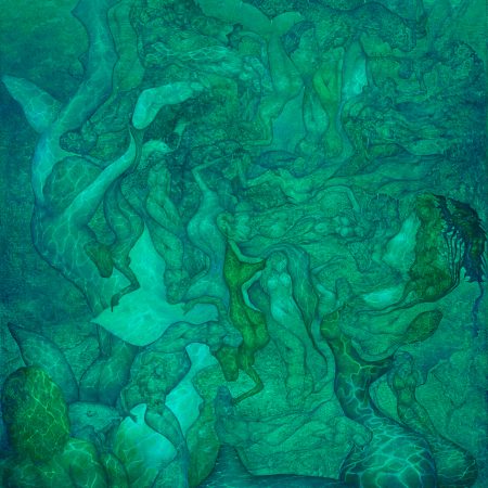 Ölgemälde Surrealismus. Gemälde Titel "Wasserwesen" - Öl auf Leinwand - Kunst von Roland Rafael Repczuk. Erhältlich als limitierter Fine Art Print / Leinwanddruck. Einzigartiger Kunstdruck.