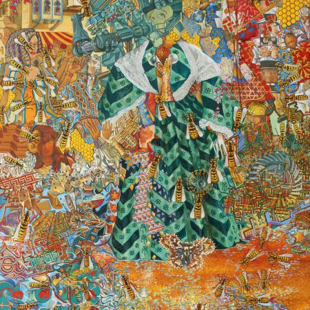 Ölgemälde Surrealismus. Gemälde Titel "Plagen der Evolution" - Öl auf Leinwand - Kunst von Roland Rafael Repczuk