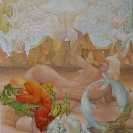 Ölgemälde Surrealismus. Gemälde Titel "Sinnlichkeit" - Öl auf Leinwand - Kunst von Roland Rafael Repczuk