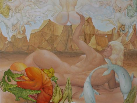 Ölgemälde Surrealismus. Gemälde Titel "Sinnlichkeit" - Öl auf Leinwand - Kunst von Roland Rafael Repczuk
