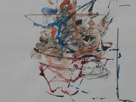 Remi malt ein Bild - Aquarell-Bleistift - Roland Rafael Repczuk