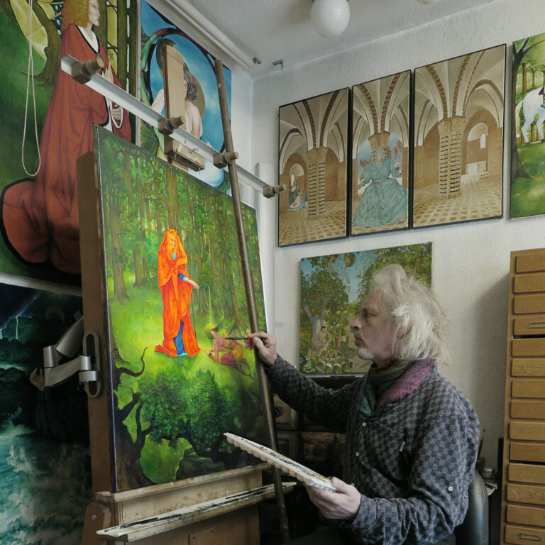 Atelier Malerei. Ölgemälde im Surrealismus. Roland Rafael Repczuk - Gemälde seit 1983. Freischaffender Künstler