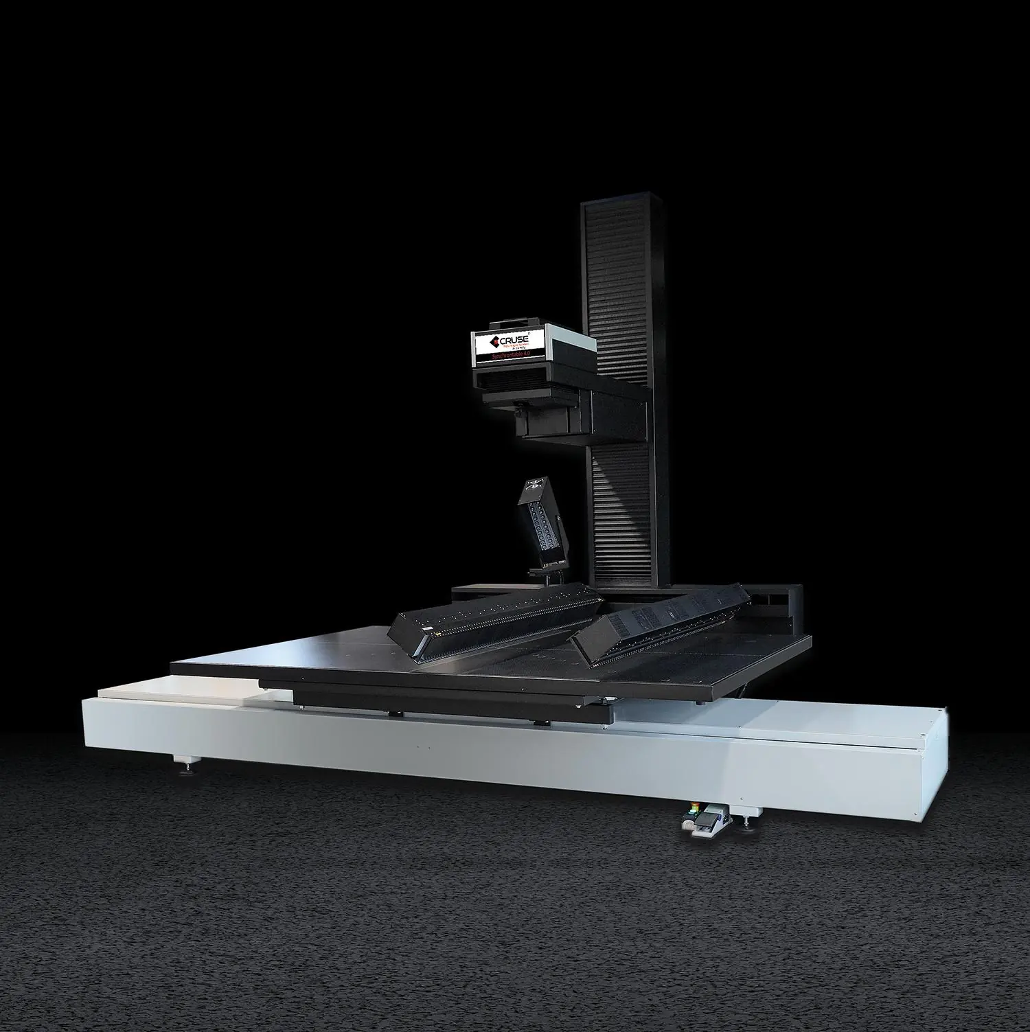 Ein Foto des Cruse Sychrontable Scanner, welcher der Künstler für die Digitalisierung seiner Ölgemälde verwendet.